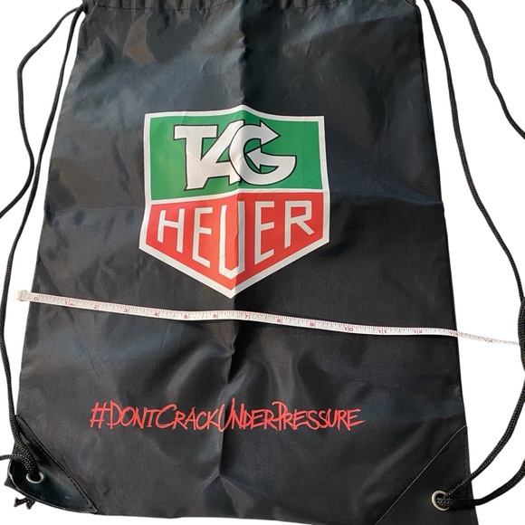 Tag Heuer nylon black drawstring backpack - Picture 4 of 6